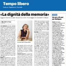 Susanna Baldi, IL CORAGGIO DI RICORDARE